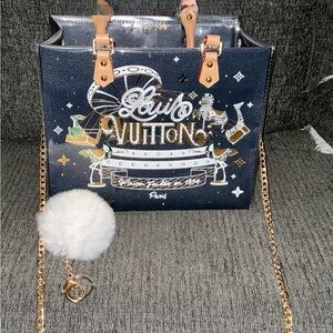 Handmade Shopping Bag Tote w/PVC Protector